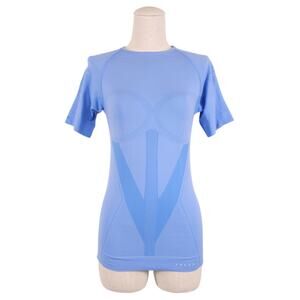 Falke Women's Warm Short Sleeve T-Shirt Blue Sz Small